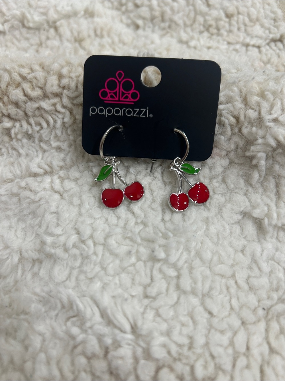 New Cherry Caliber Hoop earring